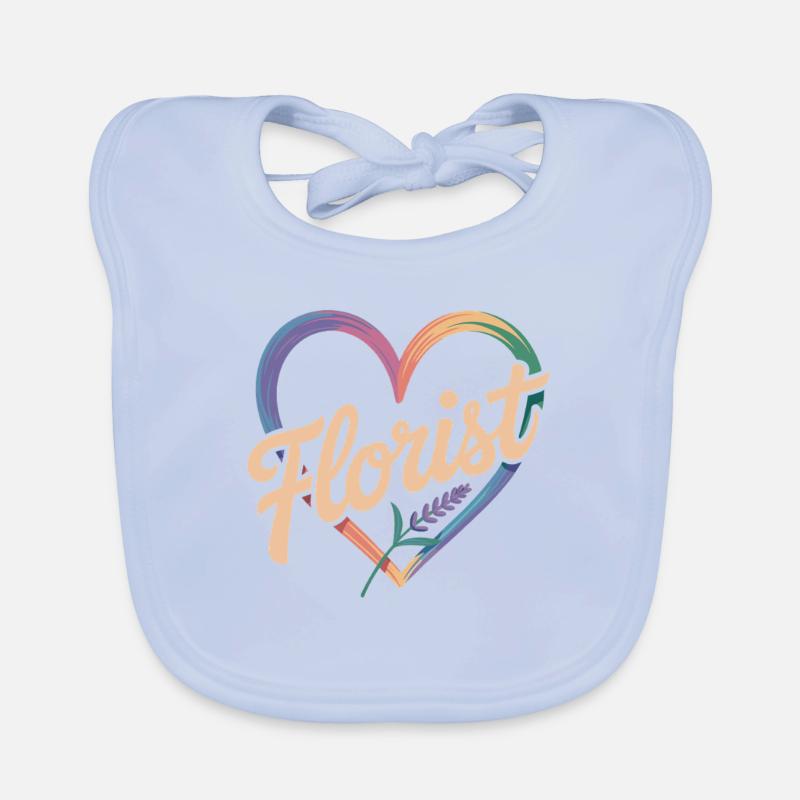 florist Organic Baby Bibs