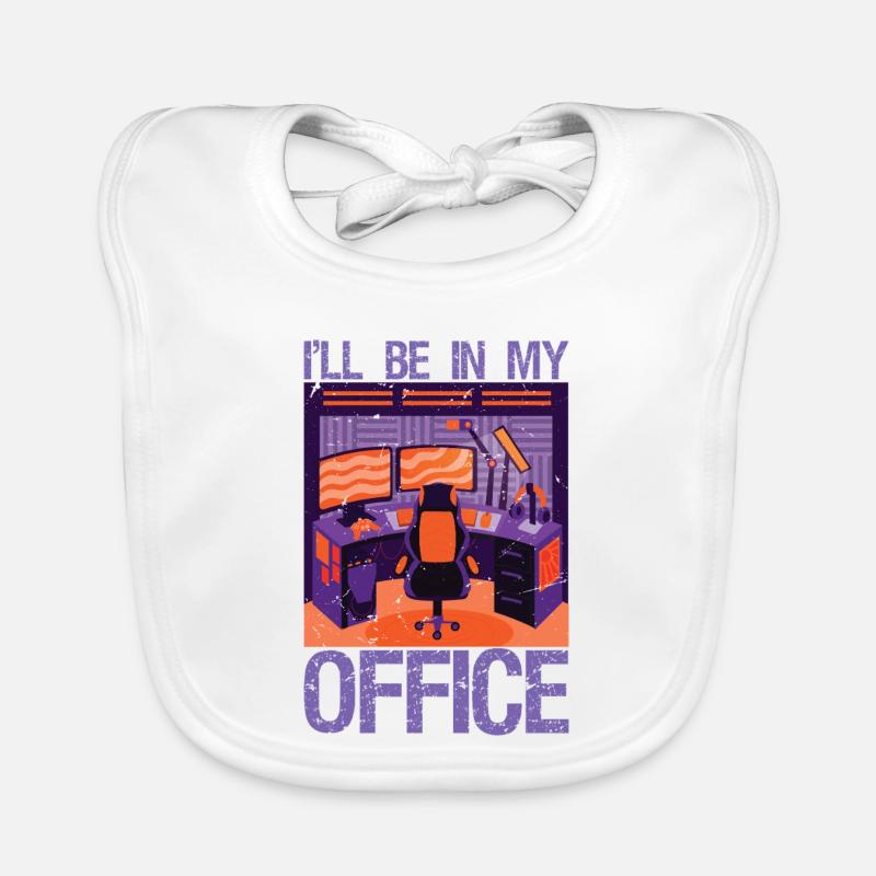PC Gaming I'll Be in My Office | Hardware Nerd PC  Baby Bio-Lätzchen