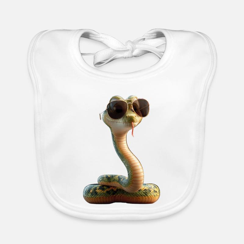 serpent, python, cobra, serpent à sonnettes, serpents Bavoir bio Bébé