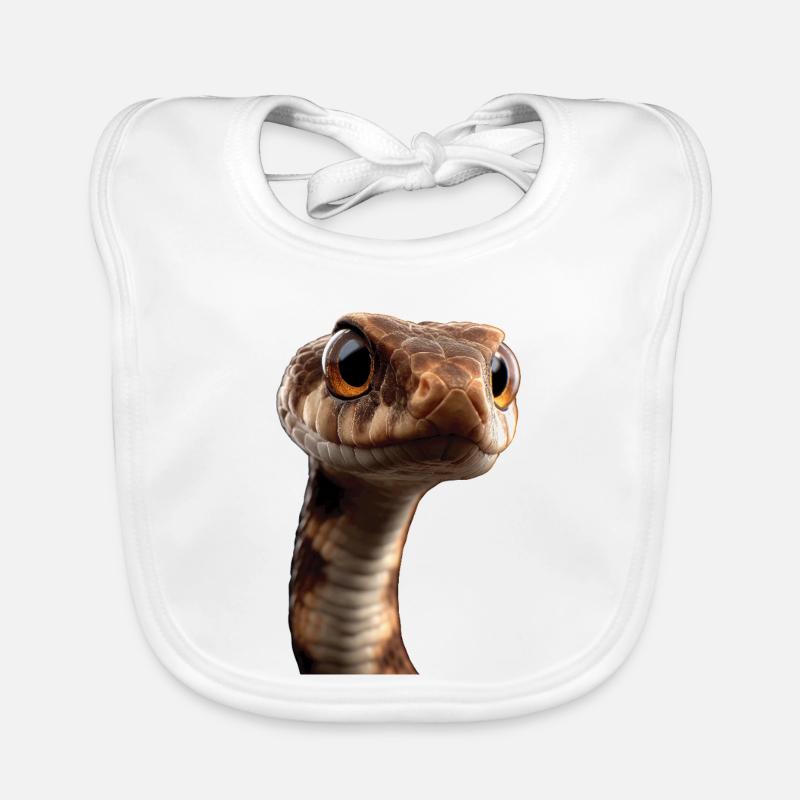 snake, python, cobra, rattlesnake, snakes Organic Baby Bibs