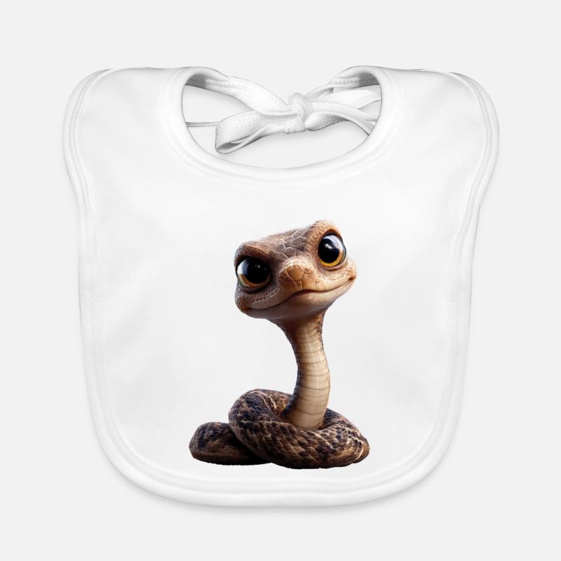 serpent, python, cobra, serpent à sonnettes, serpents Bavoir bio Bébé