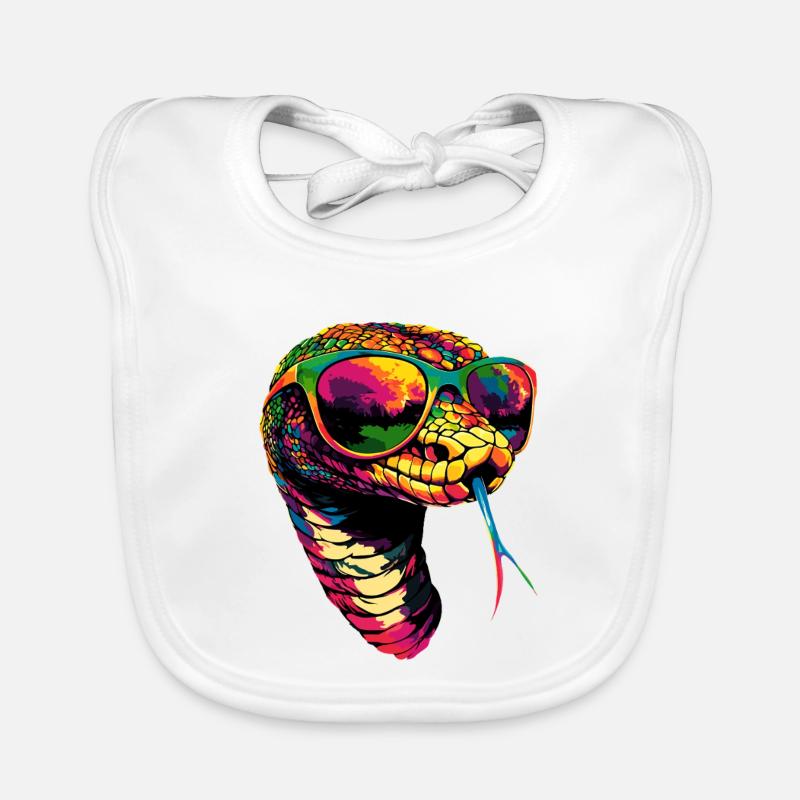 snake, python, cobra, rattlesnake, snakes Organic Baby Bibs