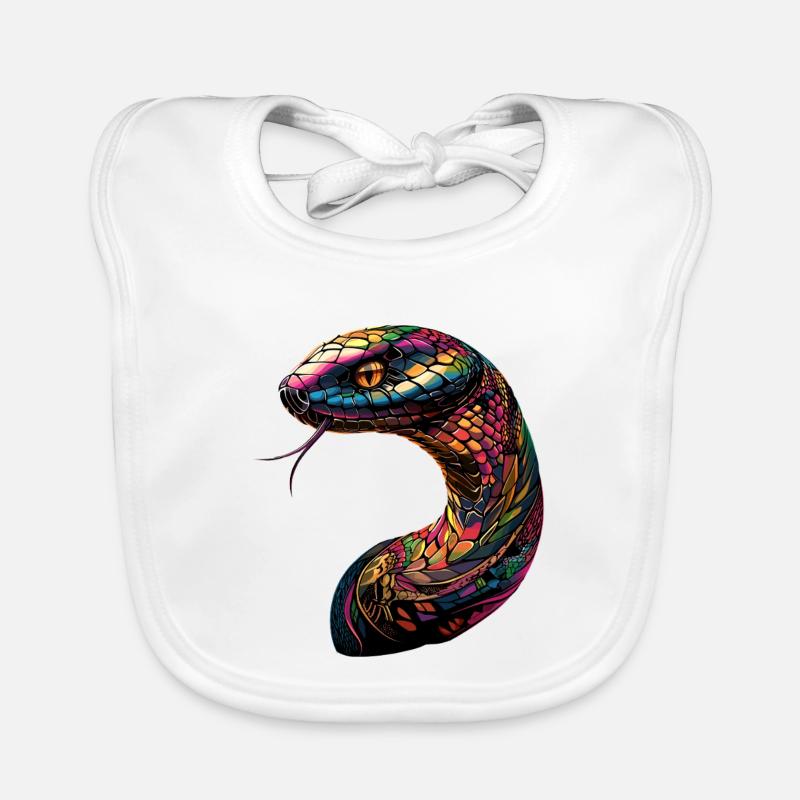 serpent, python, cobra, serpent à sonnettes, serpents Bavoir bio Bébé