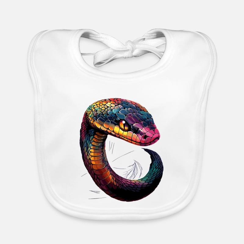 snake, python, cobra, rattlesnake, snakes Organic Baby Bibs