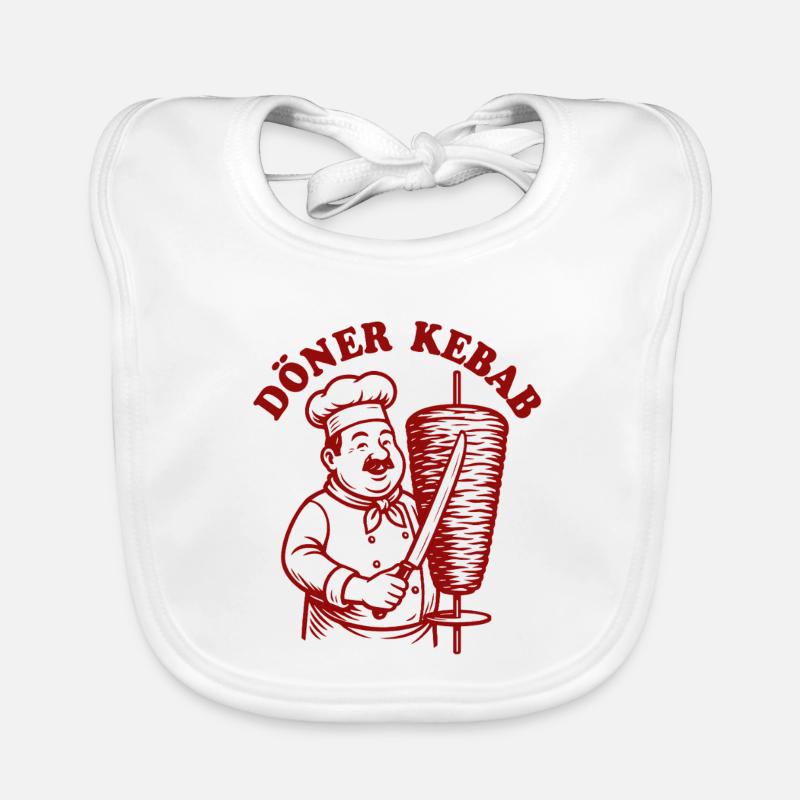 Döner Kebab - Restauration rapide - Spruch Bavoir bio Bébé
