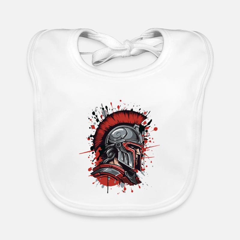 Spartaner Helm Gladiator Baby Bio-Lätzchen