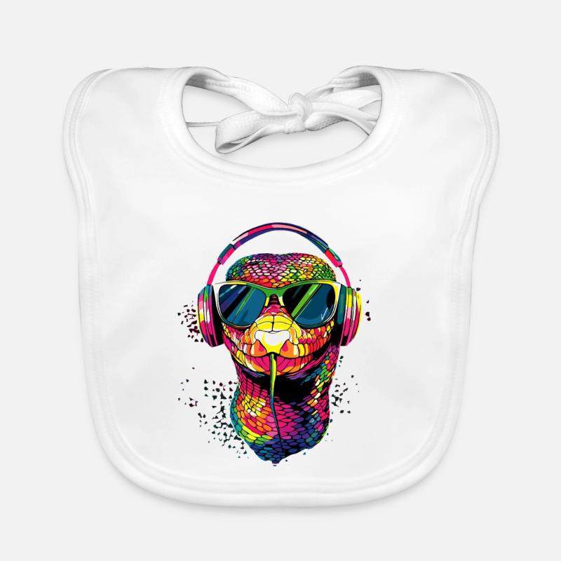 snake, python, cobra, rattlesnake, snakes Organic Baby Bibs