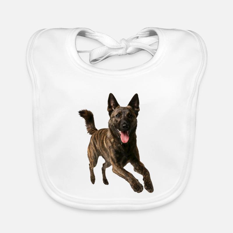 Holländischer Schäferhund Baby Bio-Lätzchen