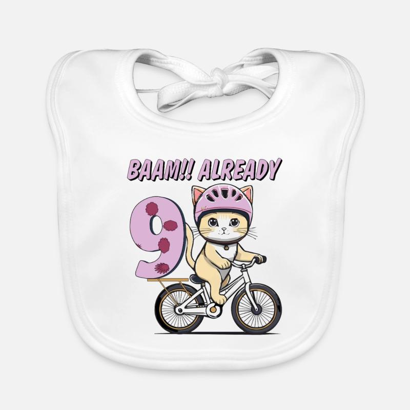 VÉLO CHAT BAAM !! DÉJÀ NEUF Bavoir bio Bébé