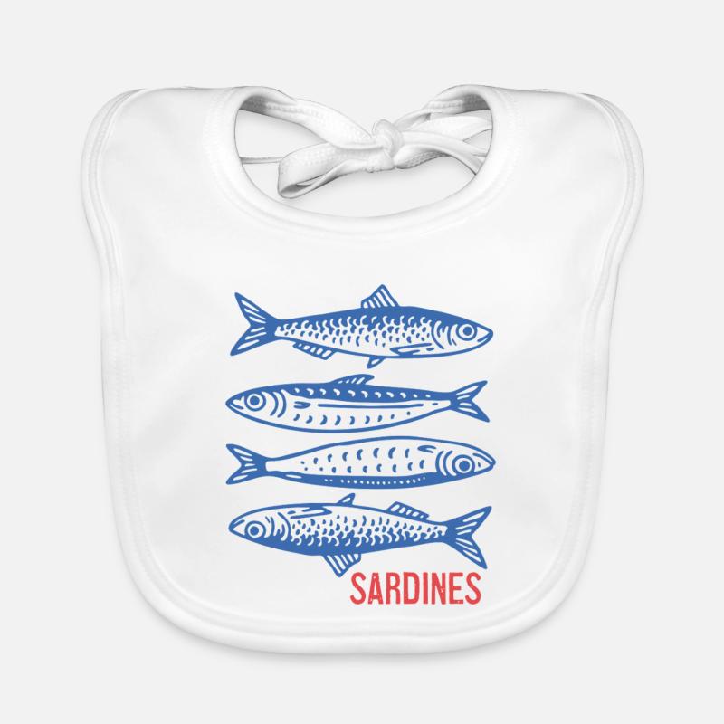 Sardines Bavoir bio Bébé
