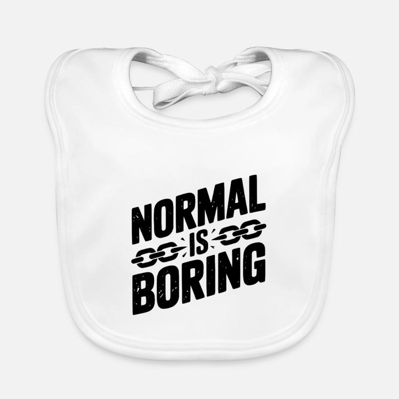 Normal, c’est ennuyeux Bavoir bio Bébé