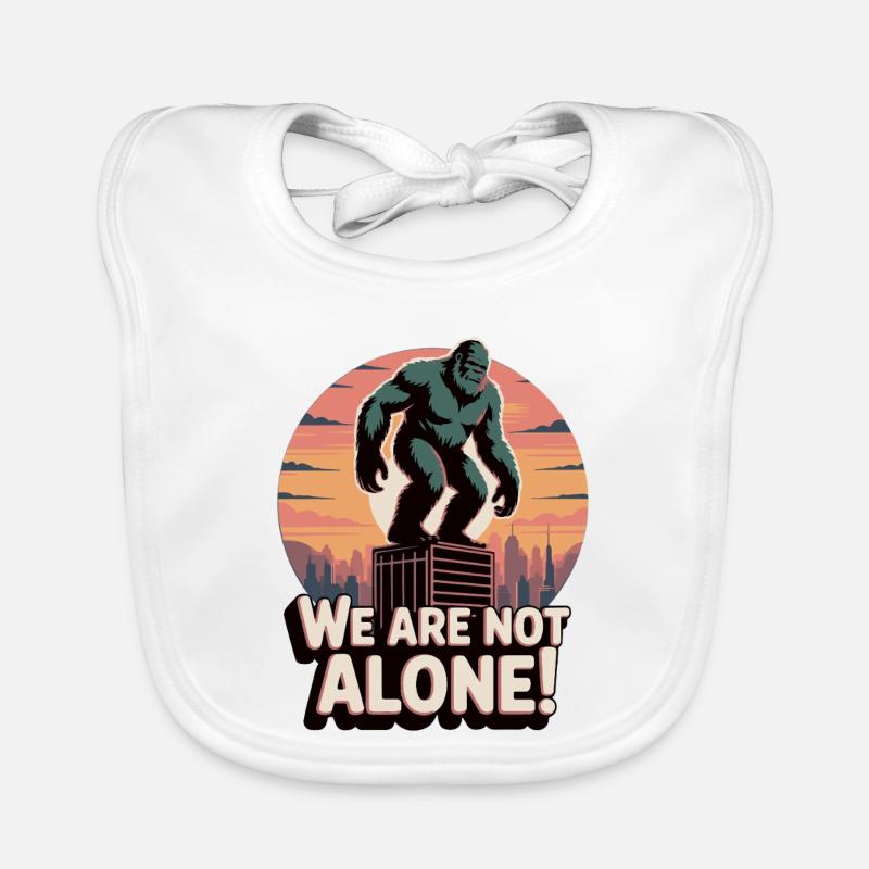 Giant Gorilla Urban Utopian Art Organic Baby Bibs