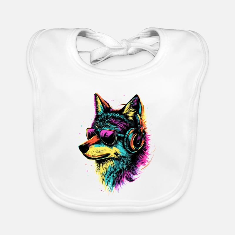 Wolf Love Wolves Wolf Pack Wolfhound Wild Wolf Bavoir bio Bébé