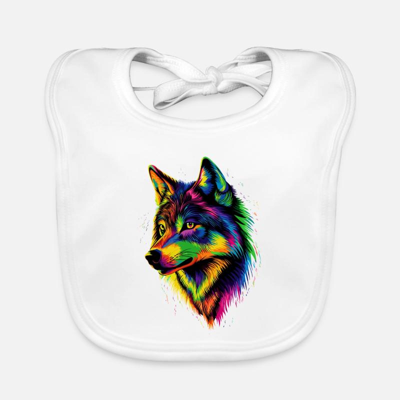 Wolf Love Wolves Wolf Pack Wolfhound Wild Wolf Bavoir bio Bébé
