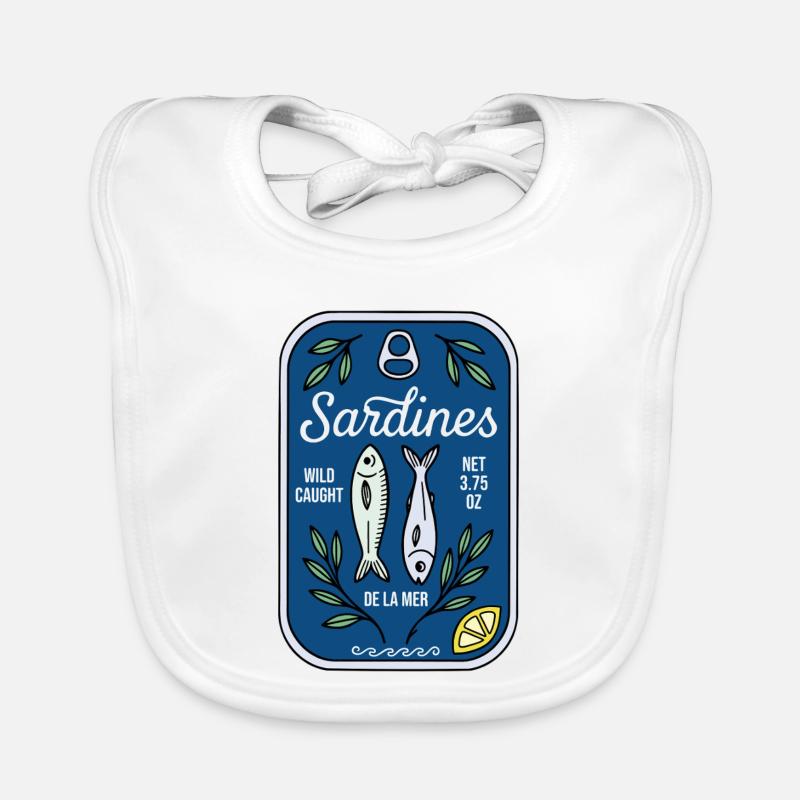 Sardinen Baby Bio-Lätzchen