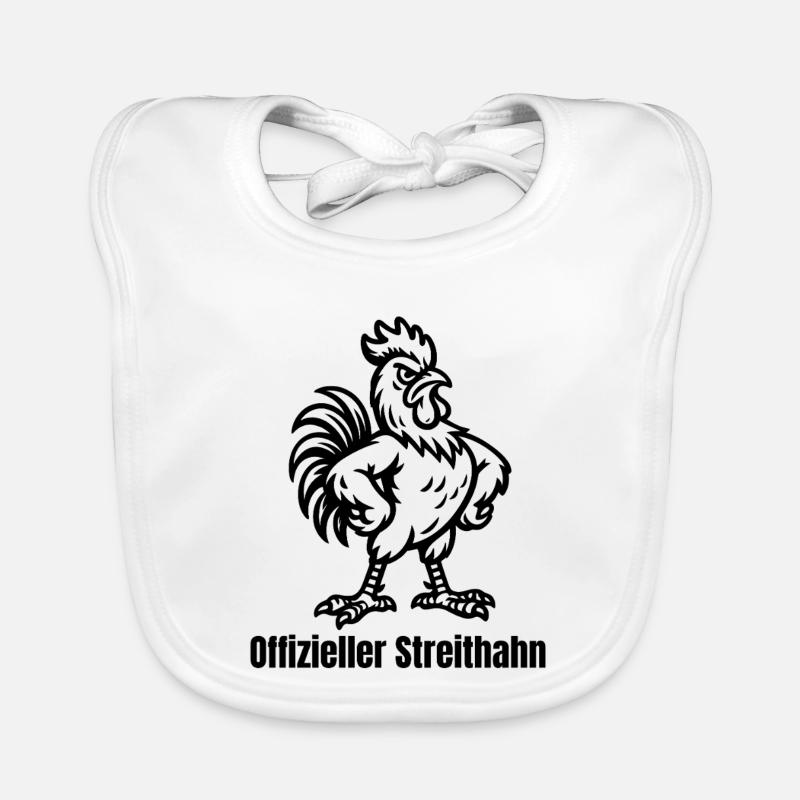 Offizieller Streithahn Baby Bio-Lätzchen