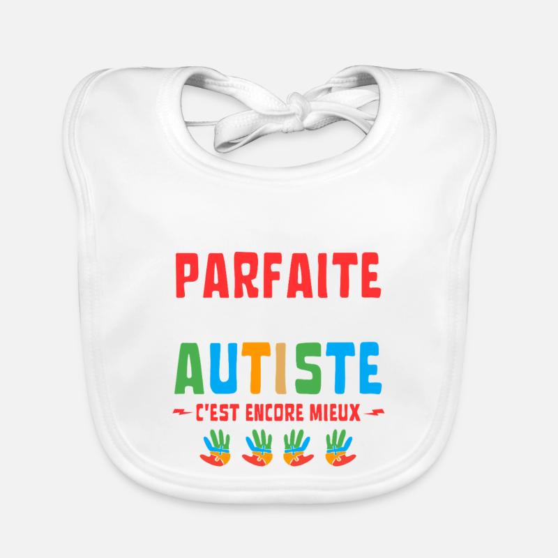 ICH BIN NICHT PERFEKT, ABER AUTISTISCH Baby Bio-Lätzchen