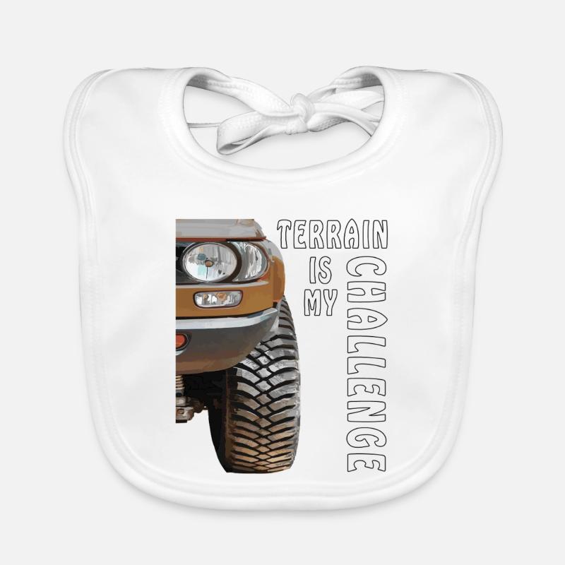AUTO TERRAIN IS MY CHALLENGE Organic Baby Bibs