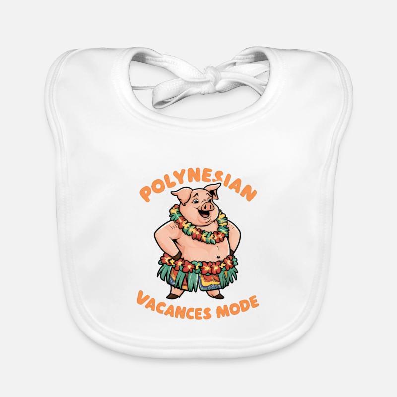 Polynesisch Urlaub Mode Exotisch Tropisch Stil Baby Bio-Lätzchen