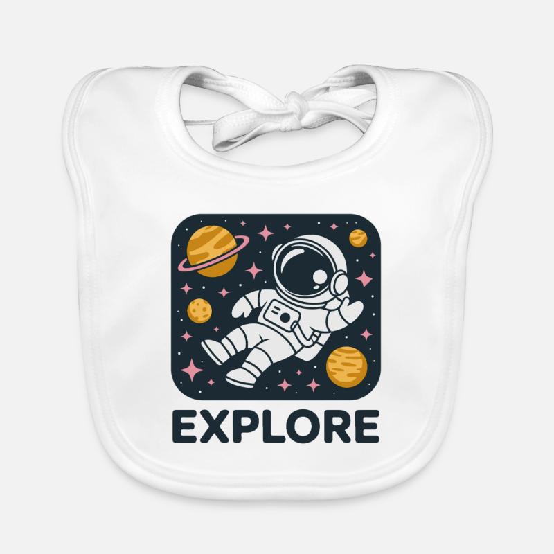 Explore Space Astronaut Organic Baby Bibs