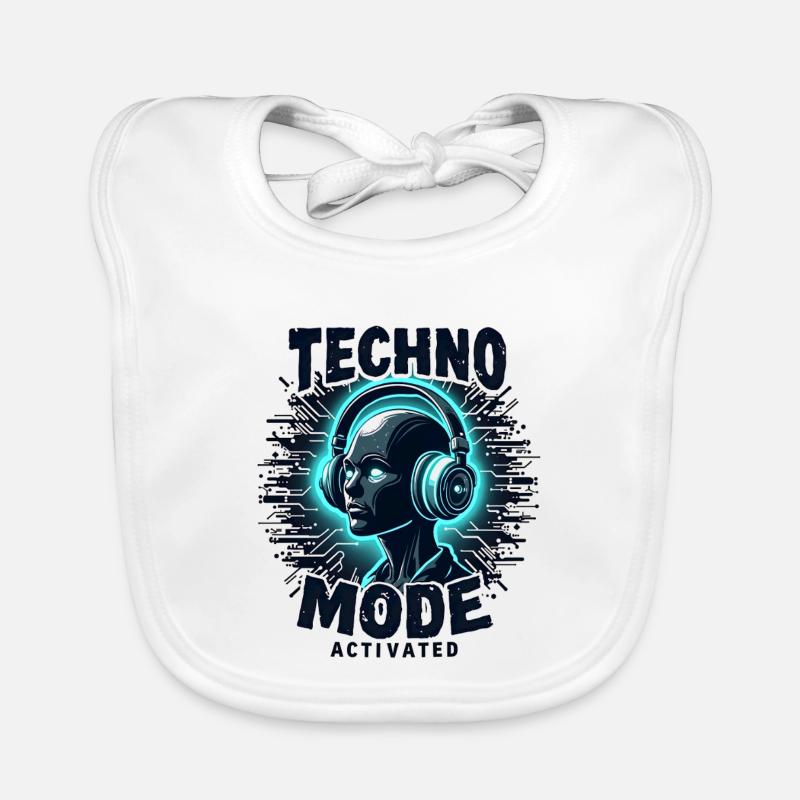 Mode Techno activé – Rave Music Bavoir bio Bébé