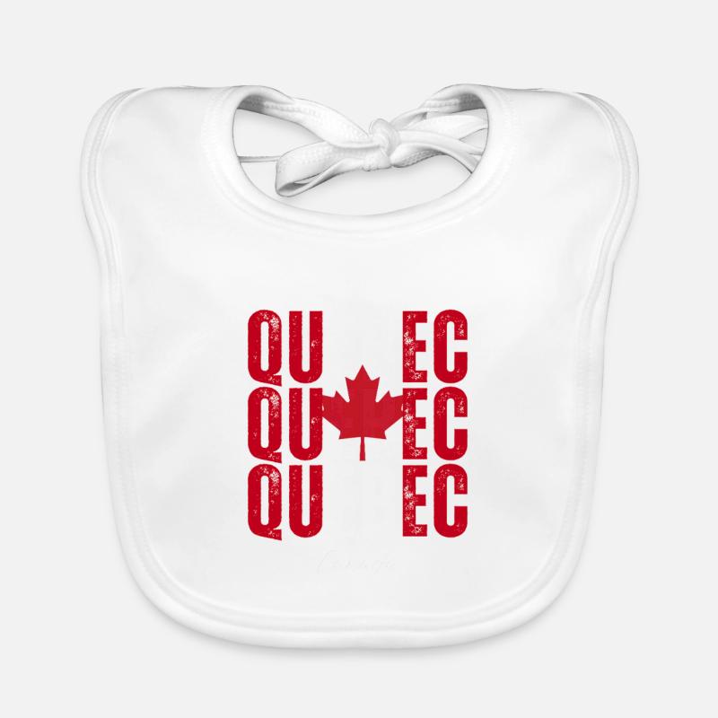 Québec Canada, j’adore le Québec Bavoir bio Bébé