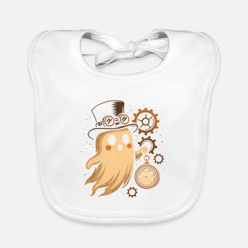 Steampunk Geist Uhrwerk Baby Bio-Lätzchen