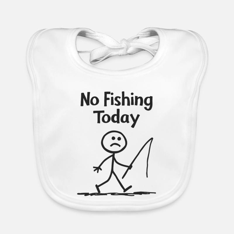 Frustration liée à la pêche – pas de pêche aujourd’hui Bavoir bio Bébé