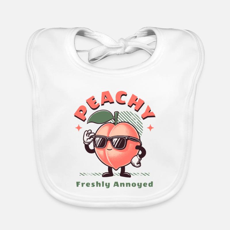 Frucht Pfirsich Pfirsichblüte Süßes Obst Baby Bio-Lätzchen