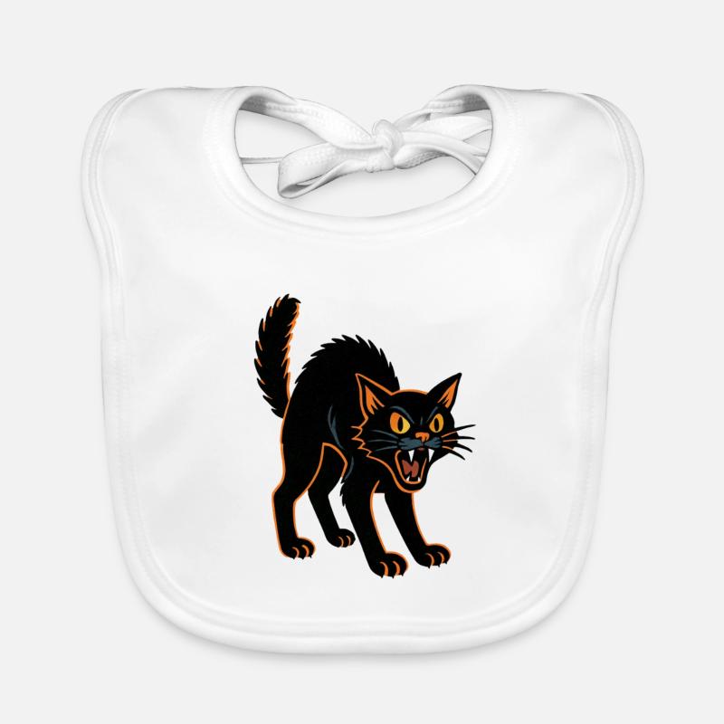 Cat Noir - Halloween - Bad Luck Organic Baby Bibs
