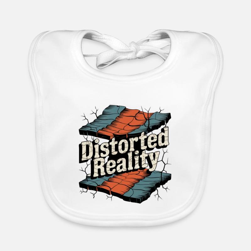 Retro Grunge – Distorted Reality Organic Baby Bibs