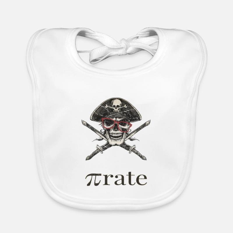 Pirate Skull Lunettes Sabre Bavoir bio Bébé