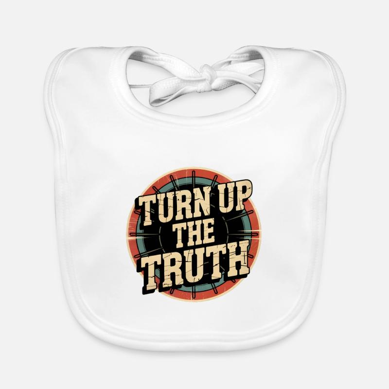 Retro Grunge – Turn Up The Truth Organic Baby Bibs