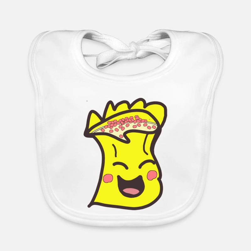 funny yellow dim sum Organic Baby Bibs