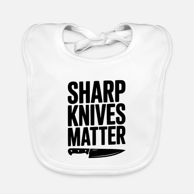 Sharp Knives Matter Organic Baby Bibs