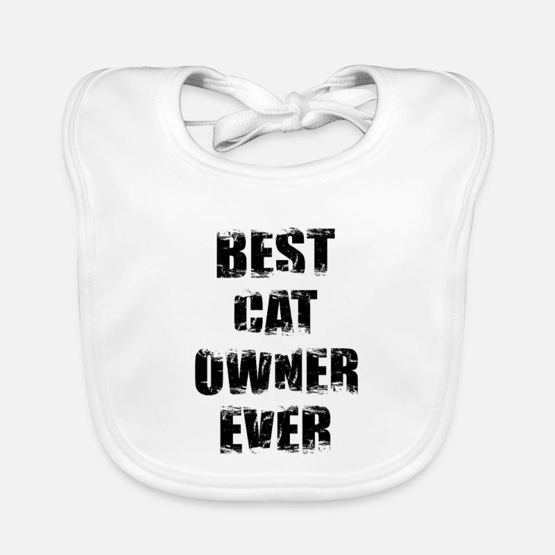 Best Cat Owner Ever Organic Baby Bibs