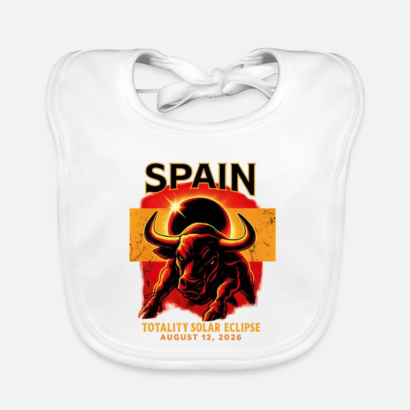 Total Solar Eclipse 2026 Totality August 12 Organic Baby Bibs
