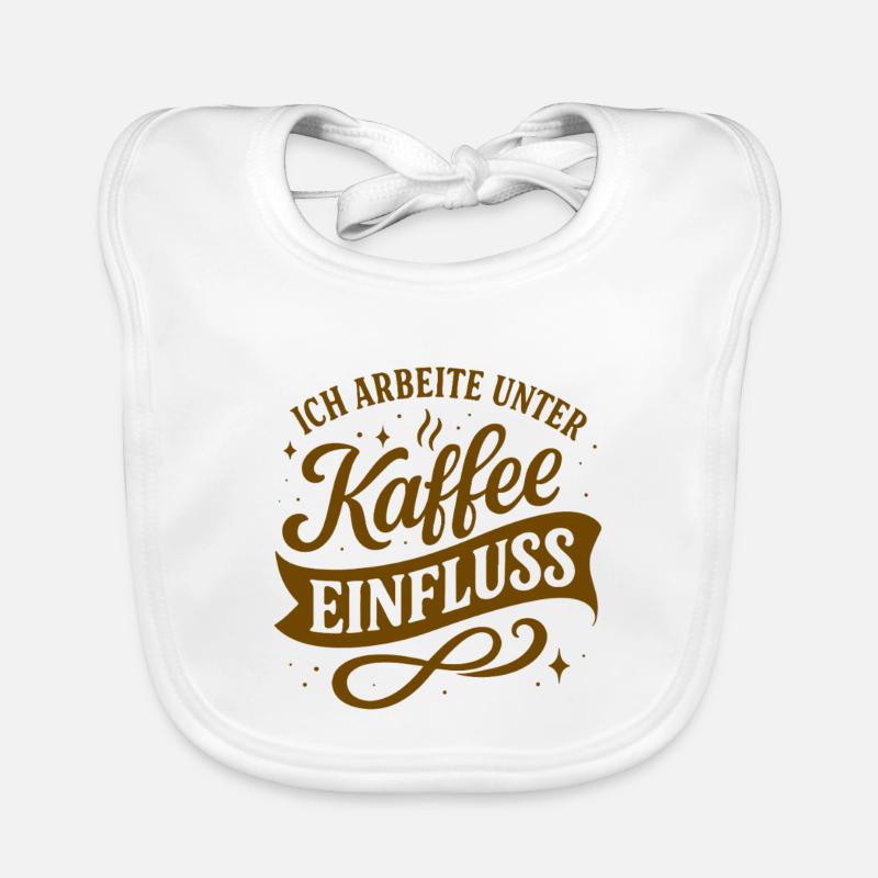 Ich arbeite unter Kaffee-Einfluss Baby Bio-Lätzchen