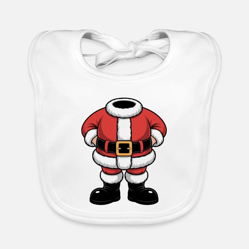Conception du bloc de torse du Père Noël Bavoir bio Bébé
