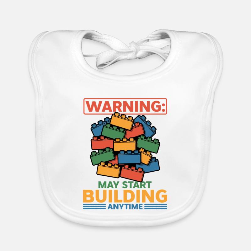 Blocs de construction Enfants Brick Builder Bavoir bio Bébé