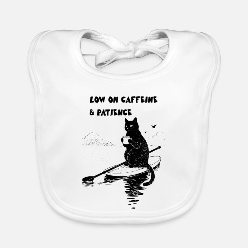 Low on Caffeine and Patience Baby Bio-Lätzchen