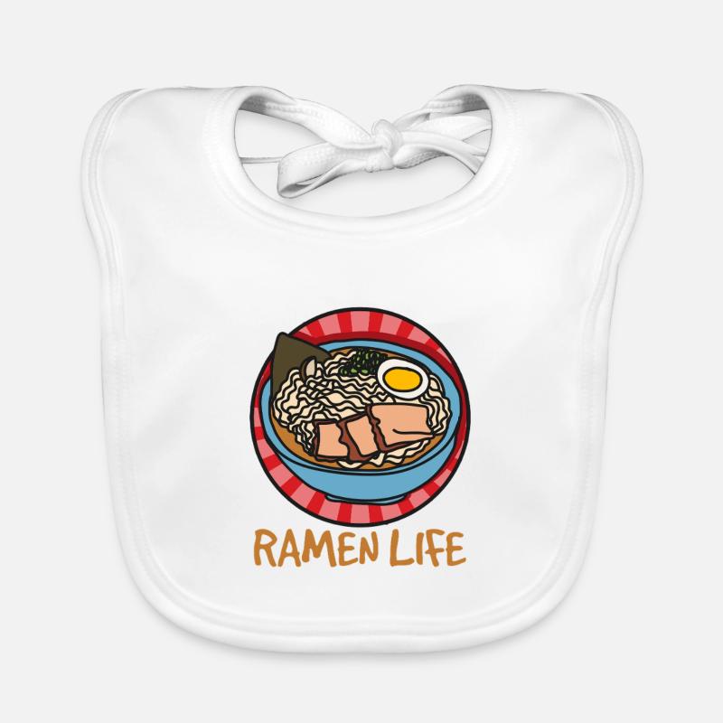 Ramen Life – Simple Ramen Design Organic Baby Bibs