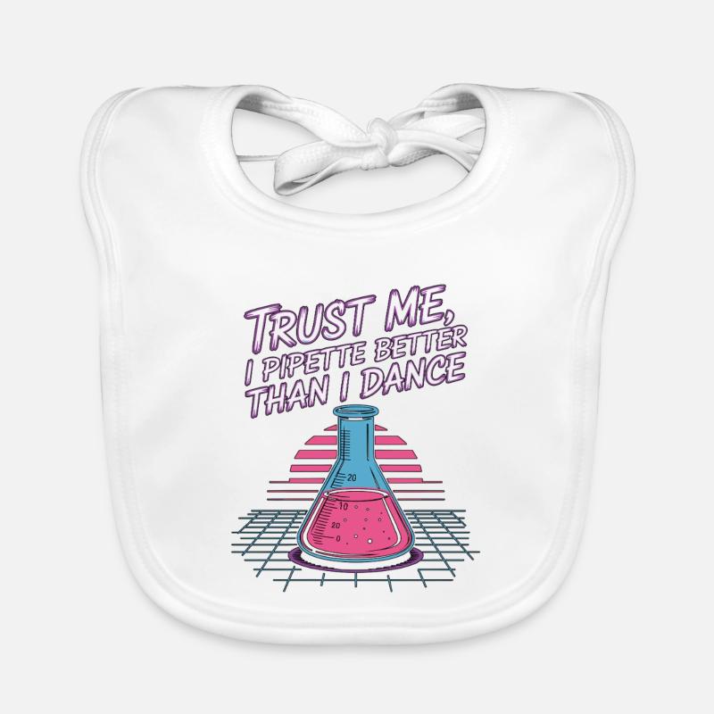 Technicien de laboratoire Faites-moi confiance I Pipette Technicien de laboratoire Bavoir bio Bébé