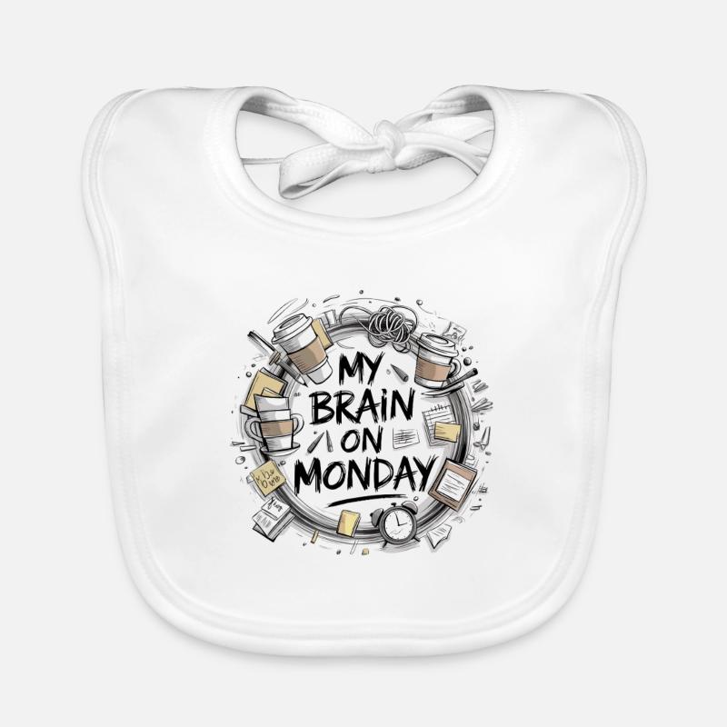 Chaotic sketch Organic Baby Bibs