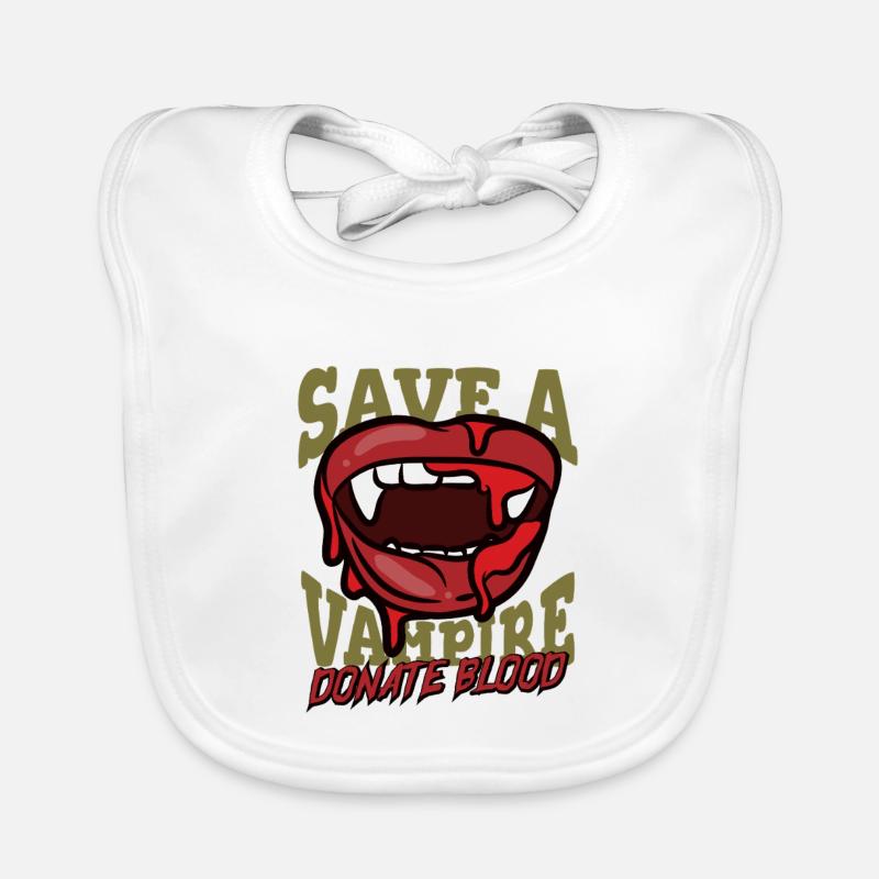 Save a Vampire – Donate Blood Baby Bio-Lätzchen