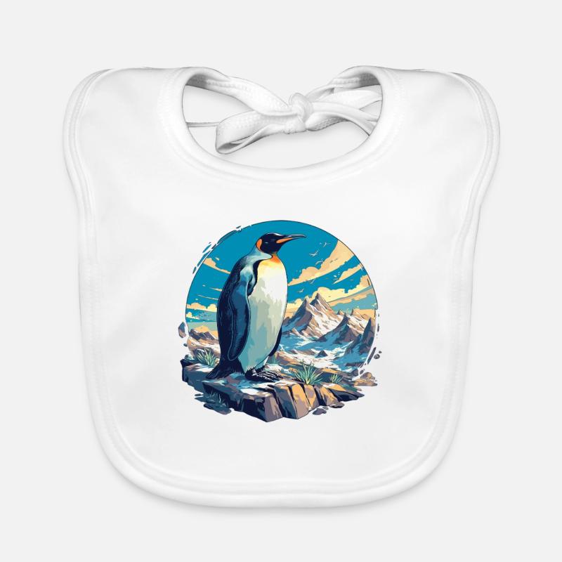 Pinguine Pinguin Baby Bio-Lätzchen