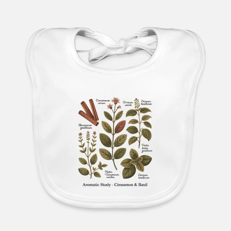 Aromatic Study – Cinnamon & Basil Organic Baby Bibs