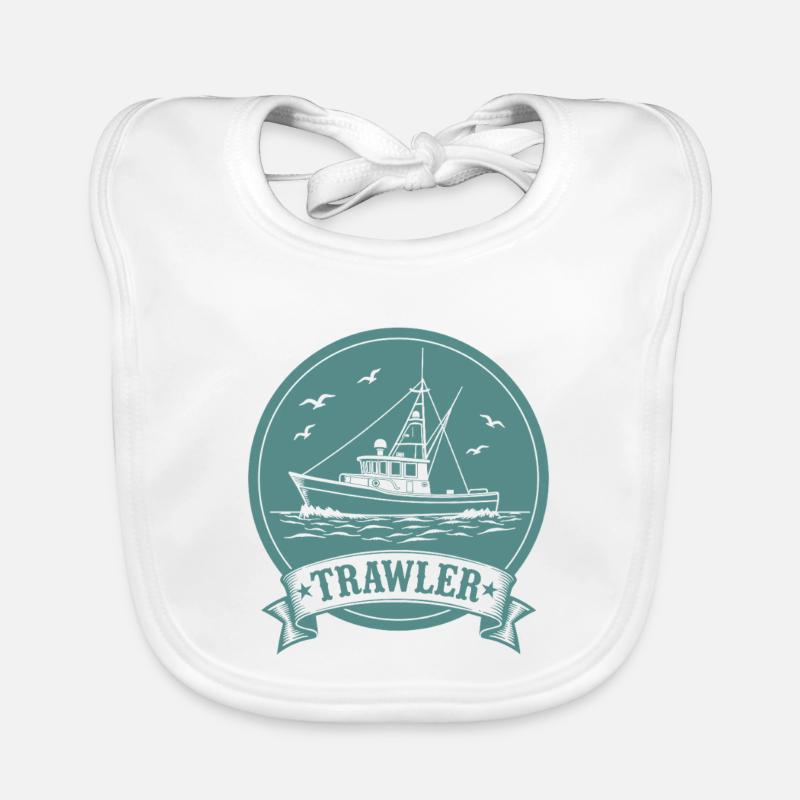 Chalutier de pêche Ahoy Maritim Bavoir bio Bébé
