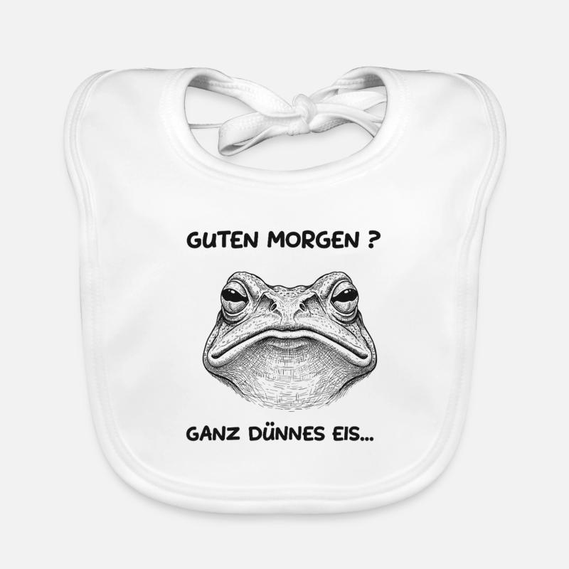 Glace mince - Bavoir bio Bébé - blanc