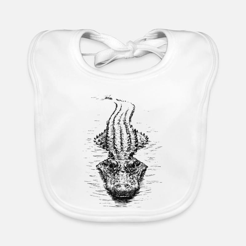 Floating Croc Organic Baby Bibs